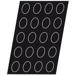 Cerf Dellier Flexipan 60x40 plaque de 64 ovales 5,7x3,5 cm Discount