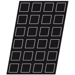Cerf Dellier Flexipan 60x40 plaque de 35 pyramides 5x5x3,5 cm Clearance