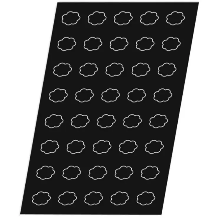 Cerf Dellier Flexipan 60x40 plaque de 40 tartelettes cannelées 4,6cm Discount