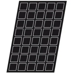 Cerf Dellier Flexipan 60x40 plaque de 40 tartelettes carrées 6 cm Hot