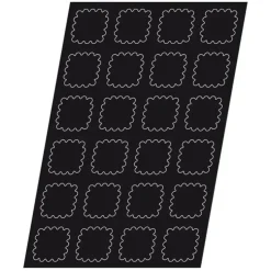 Cerf Dellier Flexipan 60x40 plaque de 24 tartelettes carrées cannelées 7,8 cm Online