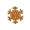 Cerf Dellier Flocon de neige bronze en Chocolat Blanc (x132) Online