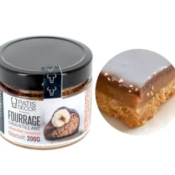 Cerf Dellier Fourrage chocolat caramel aux éclats de biscuits 200 g Outlet