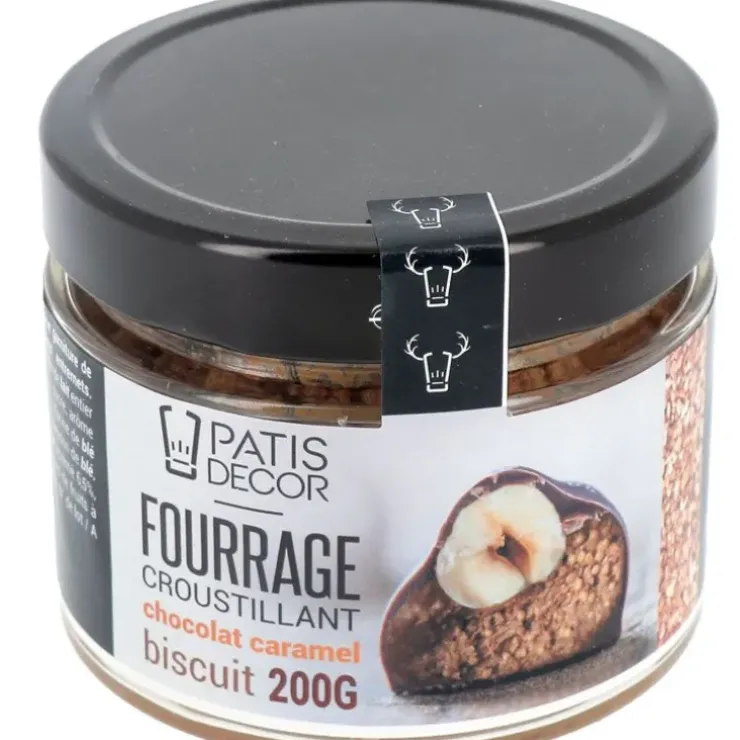 Cerf Dellier Fourrage chocolat caramel aux éclats de biscuits 200 g Outlet