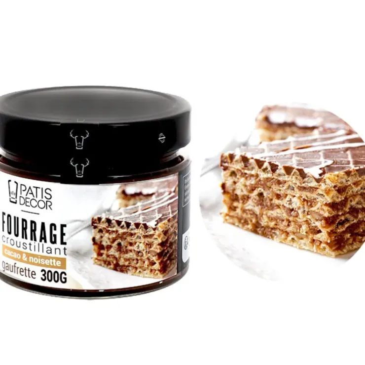 Cerf Dellier Fourrage croustillant cacao-noisette & gaufrette - 300 g Best