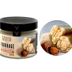 Cerf Dellier Fourrage croustillant lait-noisette & gaufrette - 300 g Clearance