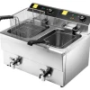 Cerf Dellier Friteuse électrique cuve emboutie 2 x 8 litres New