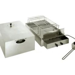 Cerf Dellier Fumoir inox 2 étages pour fumage à froid 71,5 x 41,5 x 36 cm Outlet