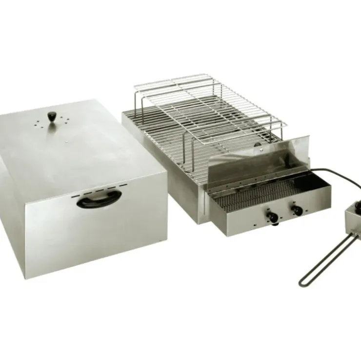 Cerf Dellier Fumoir inox 2 étages pour fumage à froid 71,5 x 41,5 x 36 cm Outlet