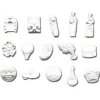 Cerf Dellier Fèves en plastique blanches assorties (x1000) Discount