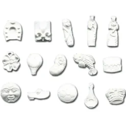 Cerf Dellier Fèves en plastique blanches assorties (x1000) Discount