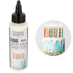 Cerf Dellier Glaçage pour drip cake blanc 120 g Clearance