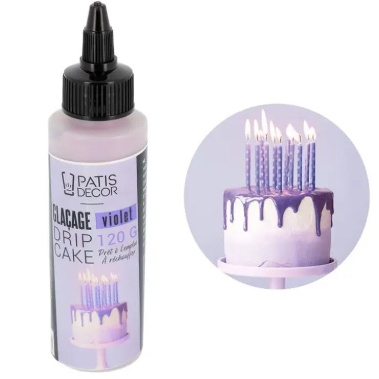 Cerf Dellier Glaçage pour drip cake violet 120 g Outlet