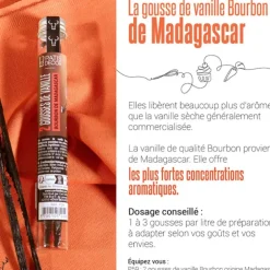 Cerf Dellier Gousse de Vanille Bourbon Madagascar (x2)