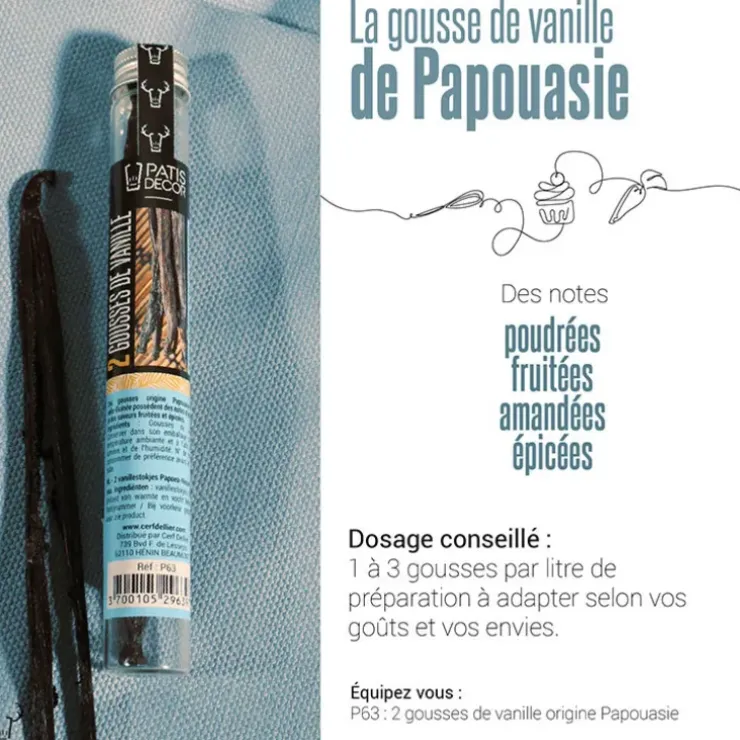 Cerf Dellier Gousse de Vanille Papouasie (x2) Sale