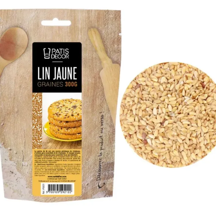 Cerf Dellier Graines de lin jaune 300 g