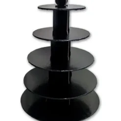 Cerf Dellier Grand présentoir cupcakes noir rond - hauteur 55 cm Outlet