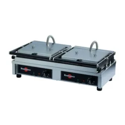 Cerf Dellier Grill double Easy Clean plaques striées Discount