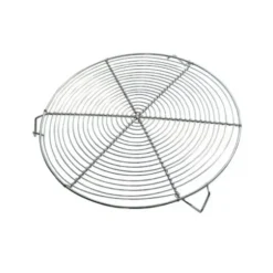 Cerf Dellier Grille à pâtisserie ronde nickelée avec pieds 28 cm New