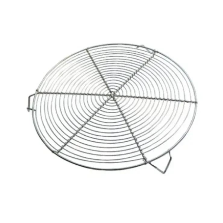 Cerf Dellier Grille à pâtisserie ronde nickelée avec pieds 28 cm New