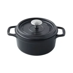 Cerf Dellier Invicta mijoteuse ronde noire 24 cm Discount