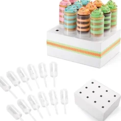 Cerf Dellier Kit 12 push up cake pops + présentoir Wilton Hot