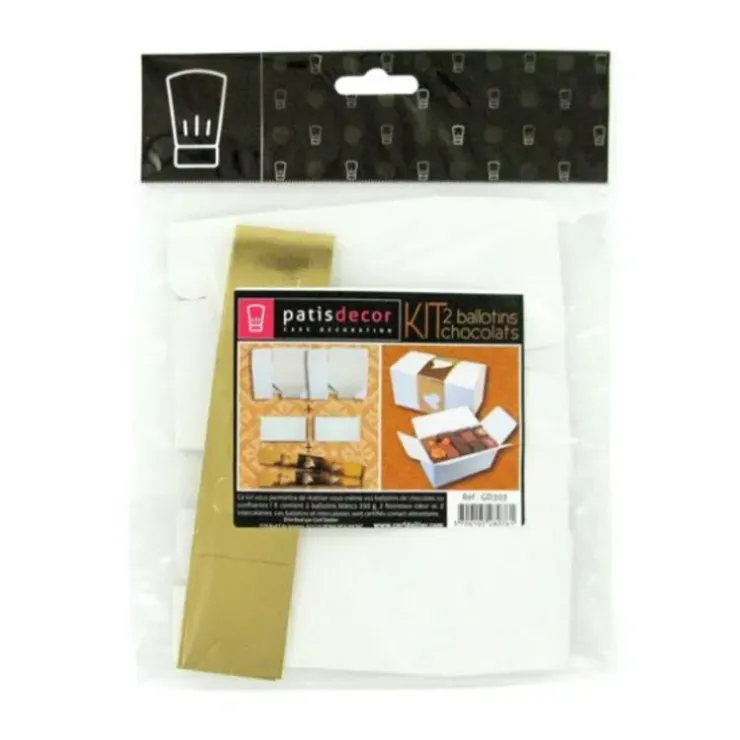 Cerf Dellier Kit Ballotin blanc / or (x 2) Clearance