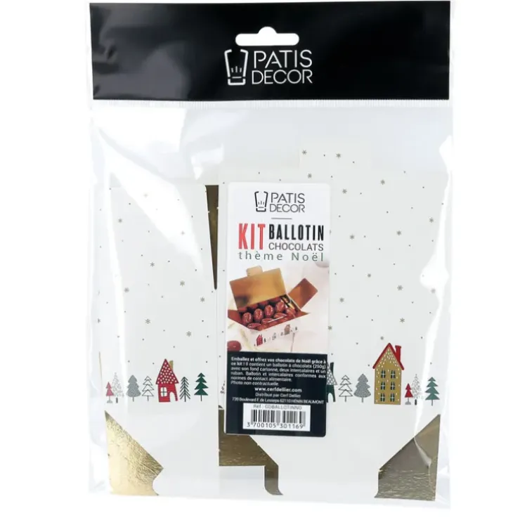 Cerf Dellier Kit ballotin blanc Village de Noël Outlet