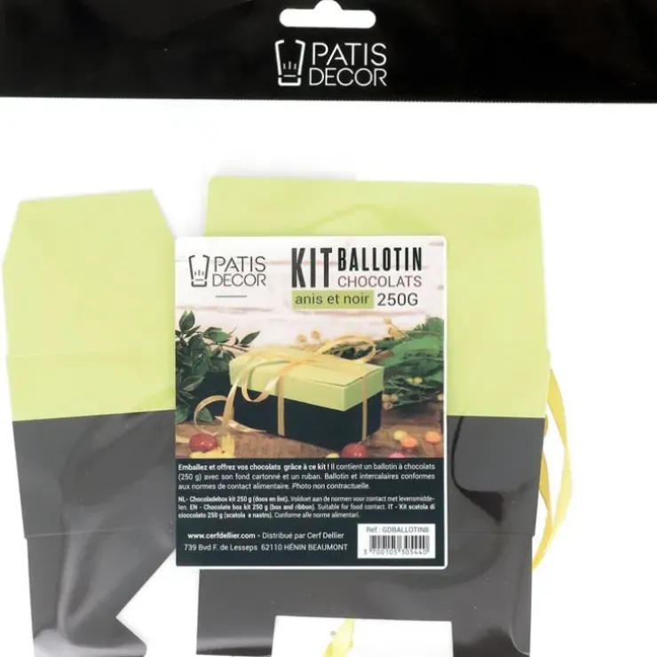 Cerf Dellier Kit ballotin chocolats anis / noir 375 g Sale