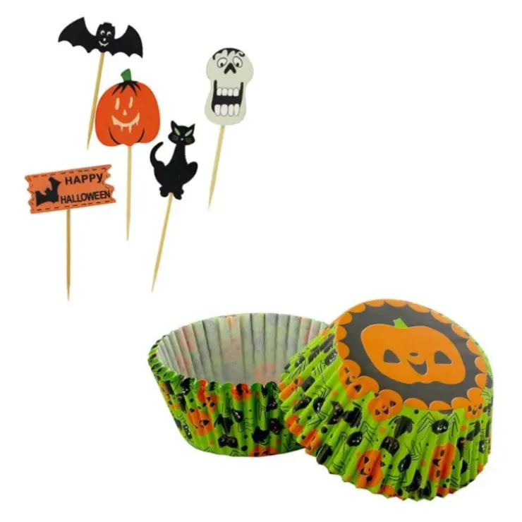 Cerf Dellier Kit déco cupcakes Halloween