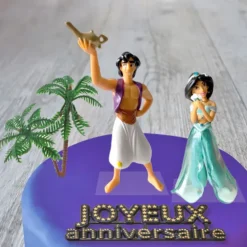 Cerf Dellier Kit décor gâteau Aladin et Jasmine New