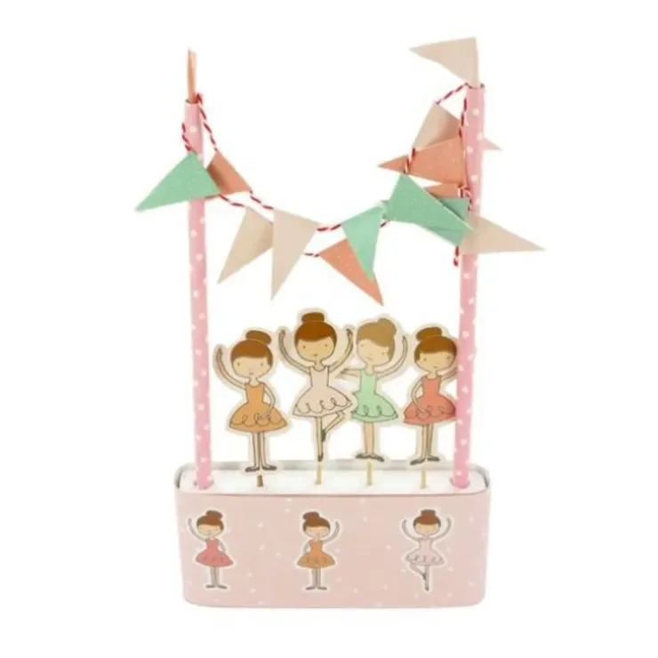 Cerf Dellier Kit décor gâteau Ballerines