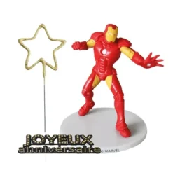Cerf Dellier Kit décor gâteau Iron Man