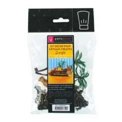Cerf Dellier Kit Décor Gâteau Jungle Discount