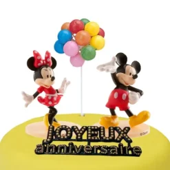 Cerf Dellier Kit décor gâteau Mickey et Minnie