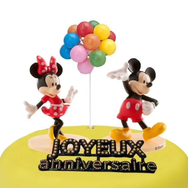Cerf Dellier Kit décor gâteau Mickey et Minnie