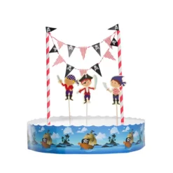 Cerf Dellier Kit décor gâteau Pirates