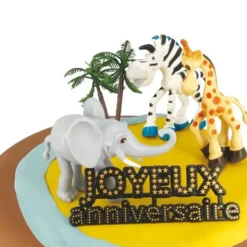 Cerf Dellier Kit décor Gâteau Safari
