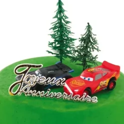 Cerf Dellier Kit décor gâteau voiture de course