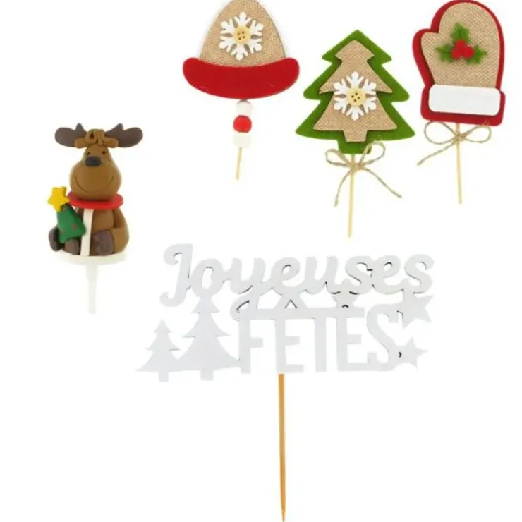 Cerf Dellier Kit décor Noël feutrine et résine Clearance