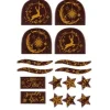 Cerf Dellier Kit décors de bûches en chocolat pour 14 bûches