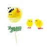 Cerf Dellier Kit décors de Pâques poussins chenilles