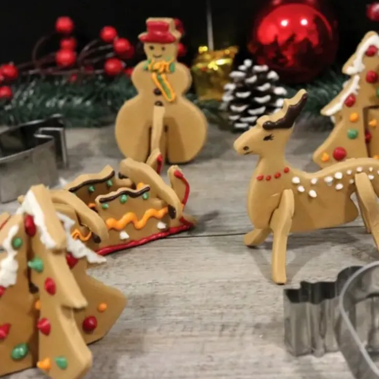 Cerf Dellier Kit emporte-pièces biscuits de Noël 3D Hot