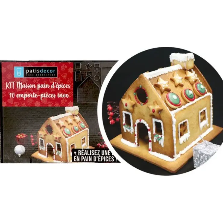 Cerf Dellier Kit Maison Pain d'Epices emporte-pièces seuls Hot