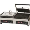 Cerf Dellier Krampouz grill fonte rainurée amovible double 3,76 KW New