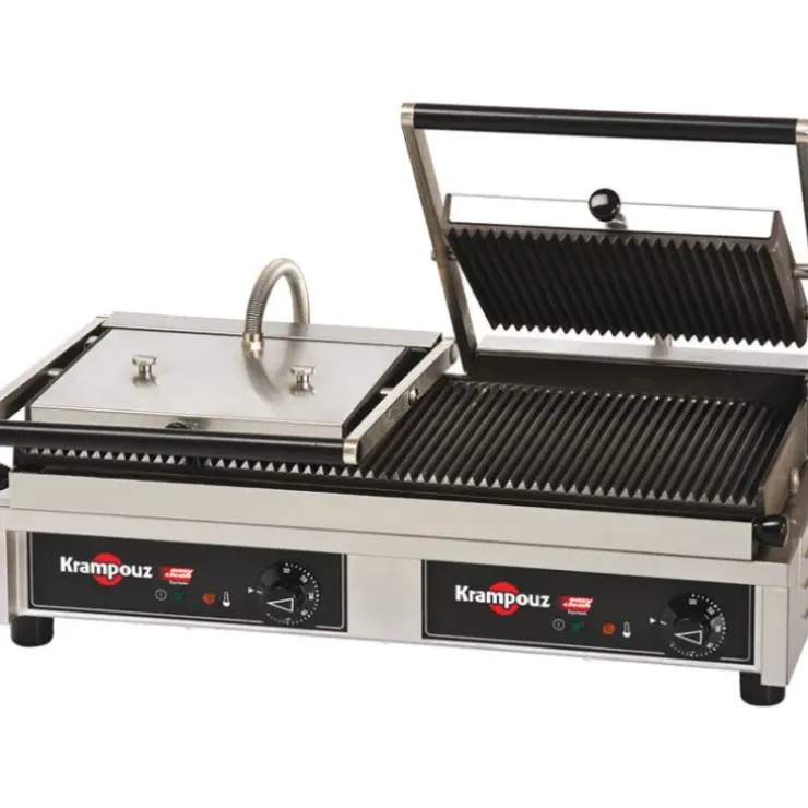 Cerf Dellier Krampouz plaque inférieure grill double 59 x 24 cm New