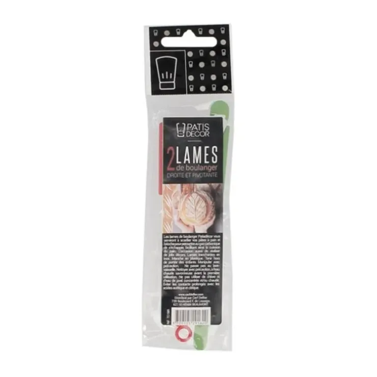 Cerf Dellier Lames de boulanger droites et pivotantes Patisdécor (x2) New