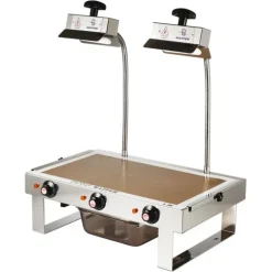 Cerf Dellier Lampe à sucre double 2x500 watts ampoules vitrocéramiques GN 1/1 53x32,5 cm