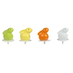Cerf Dellier Lapins sur pique plastique assortis (x32) Discount