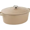 Cerf Dellier Le Chasseur cocotte ovale avec couvercle ""marron glacé"" 27 x 20 cm Online